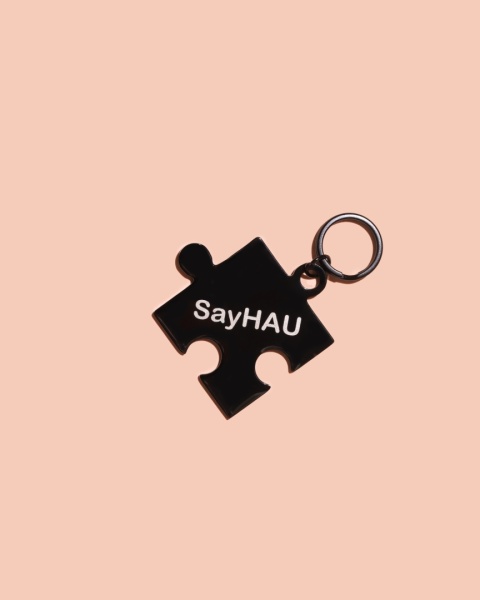 Adresatka ze stali nierdzewnej - puzzel