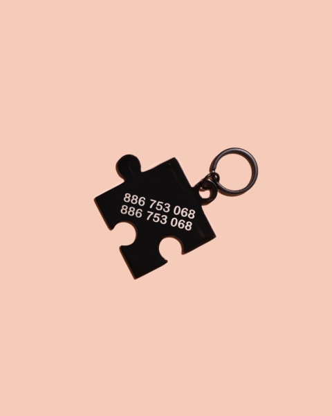 Adresatka ze stali nierdzewnej - puzzel