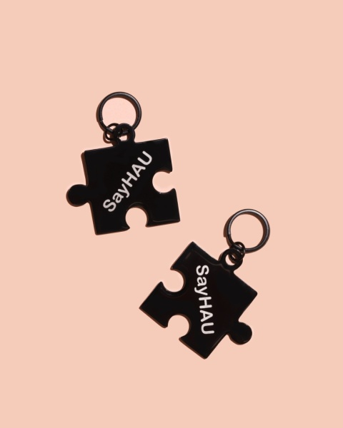 Adresatka ze stali nierdzewnej - puzzel