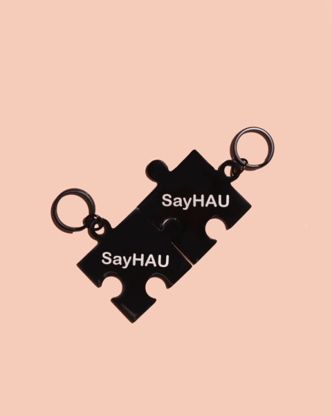 Adresatka ze stali nierdzewnej - puzzel