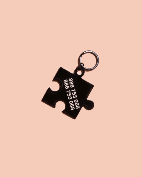 Adresatka ze stali nierdzewnej - puzzel