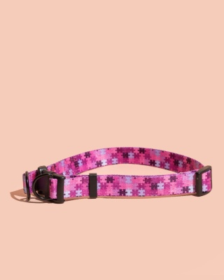 Obroża double lock HauPink