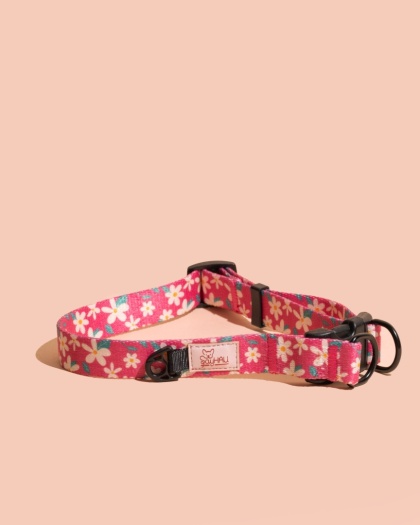 Obroża double lock PupsyBlossom